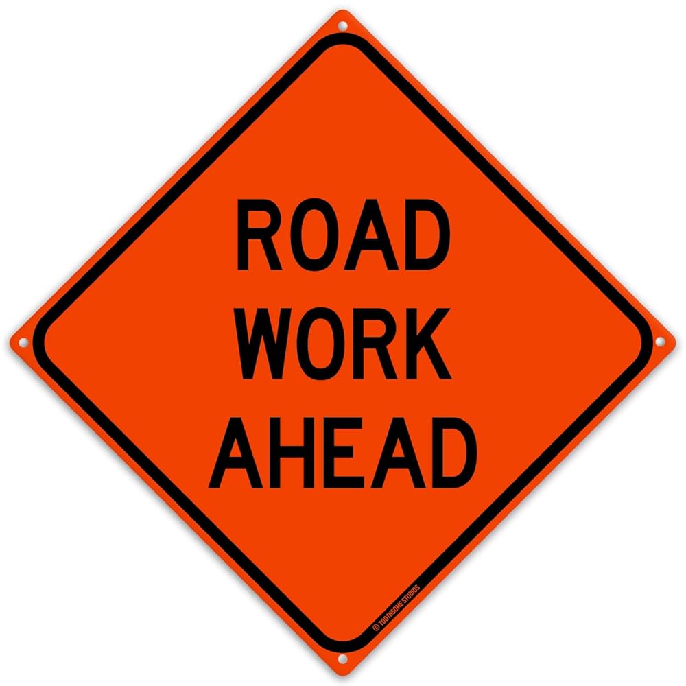 Amazon.com: Road Work Ahead 12